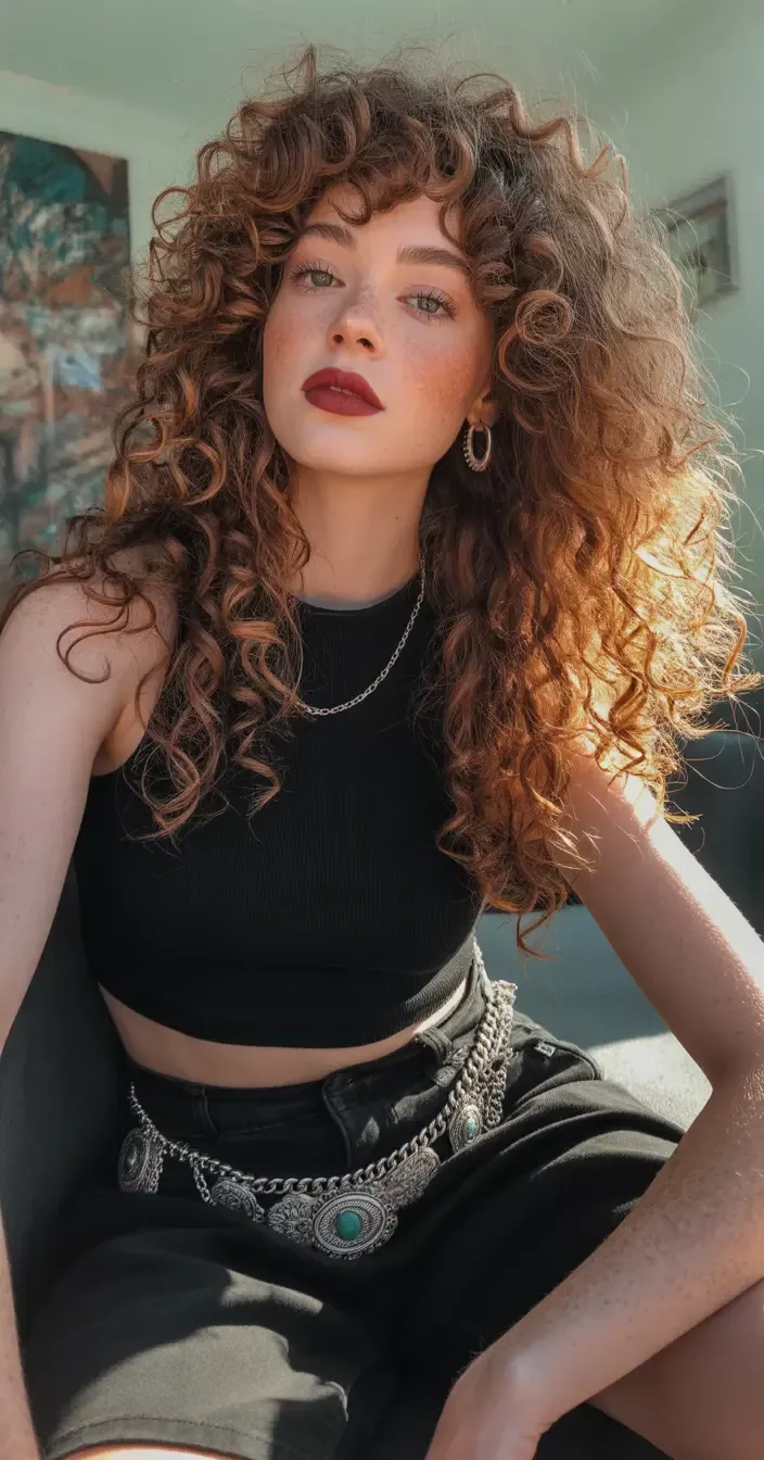 Voluminous Natural Curly Look 4