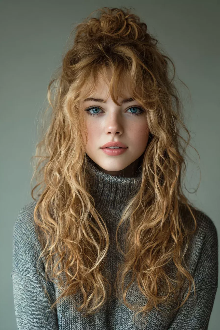 Bouncy Curly Hairstyle Look 4