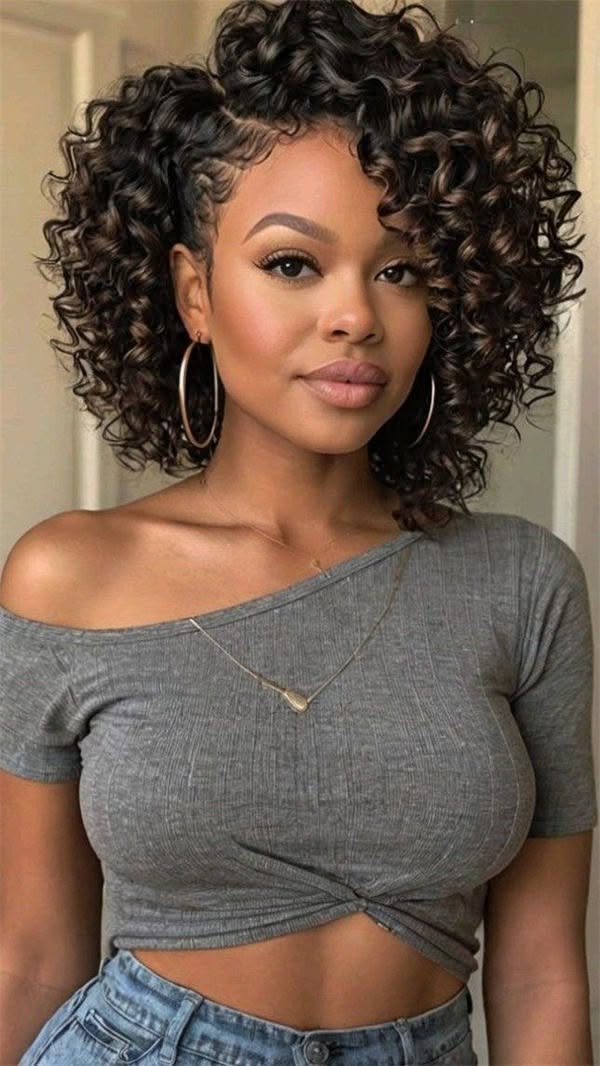 Voluminous Natural Curly Look 4
