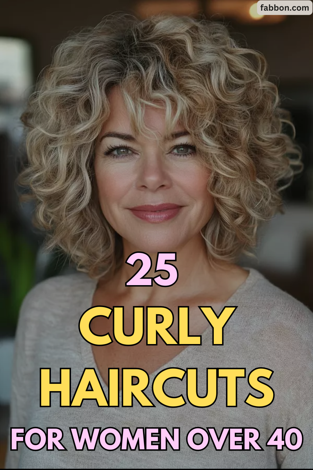 Voluminous Curly Hair Look 5