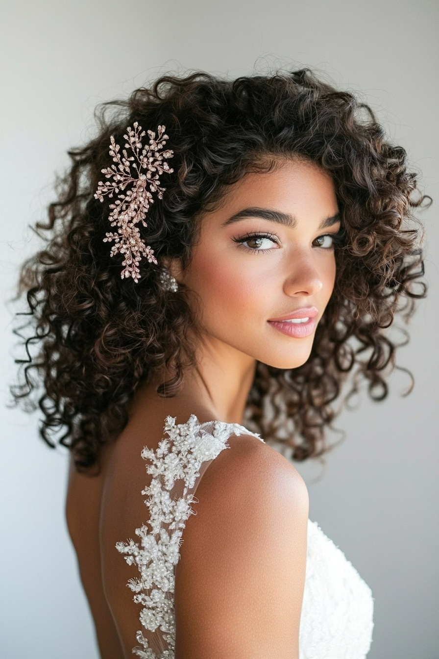 Bouncy Curly Hairstyle Look 5