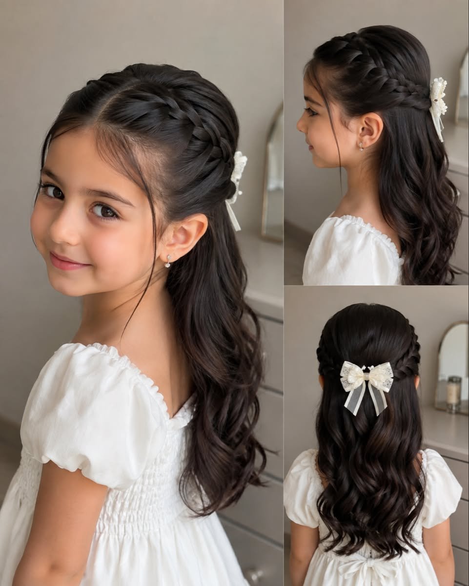 Voluminous Curly Hair Look