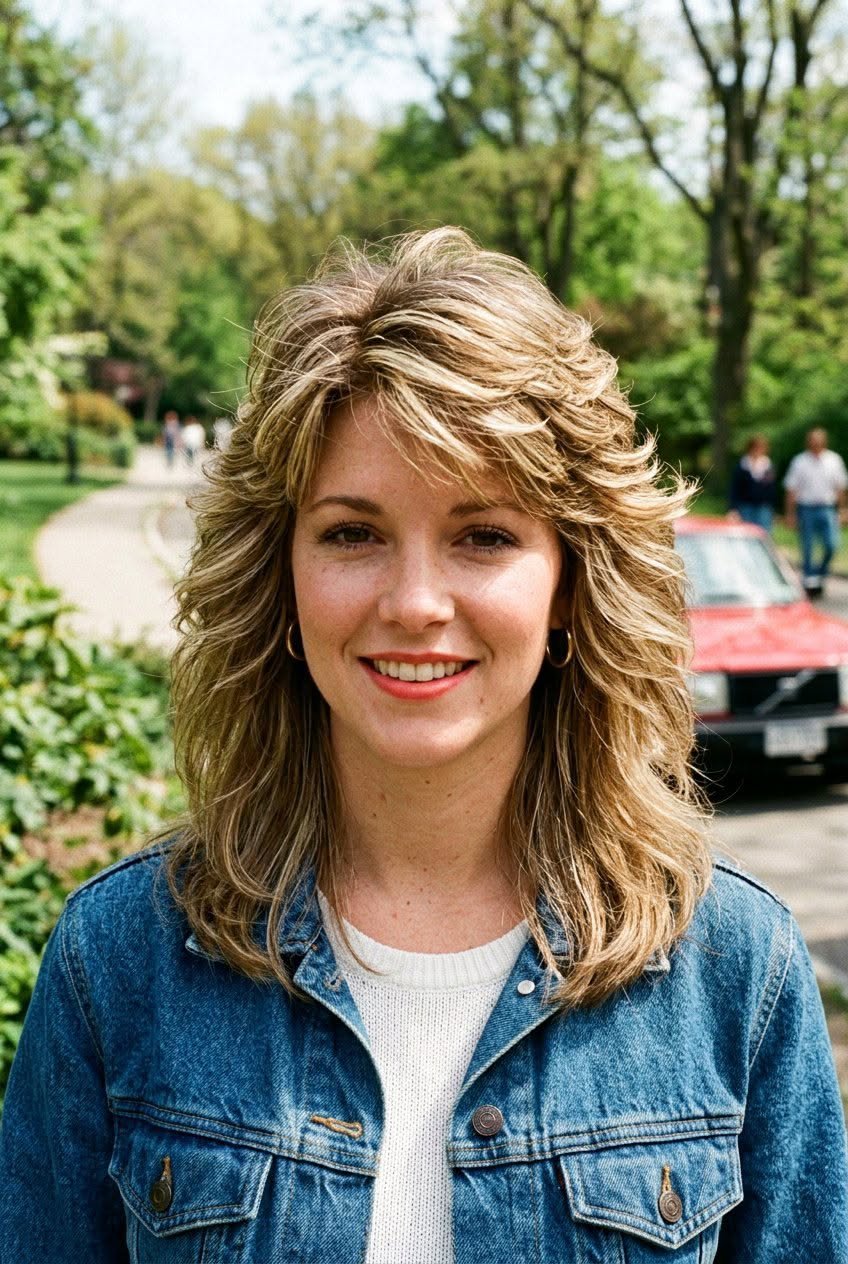 Natural Wavy Hair Style Look