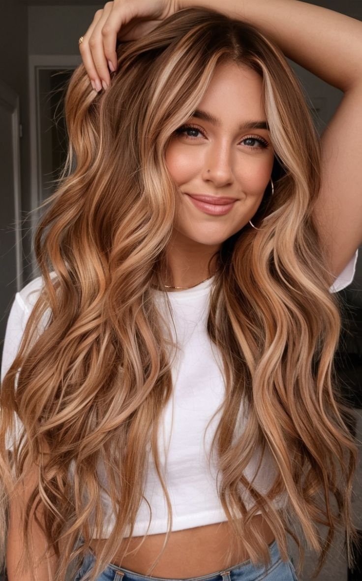 Natural Wavy Hair Style Look