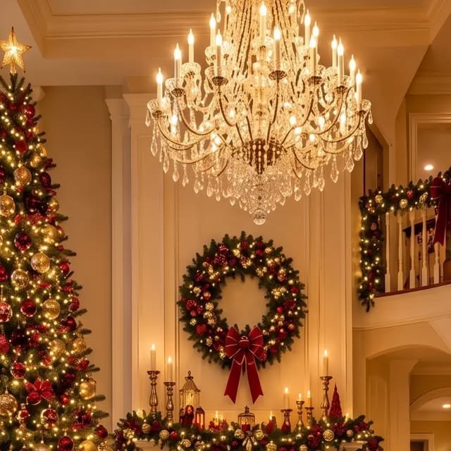 Cozy Winter Christmas Holiday Scene 5