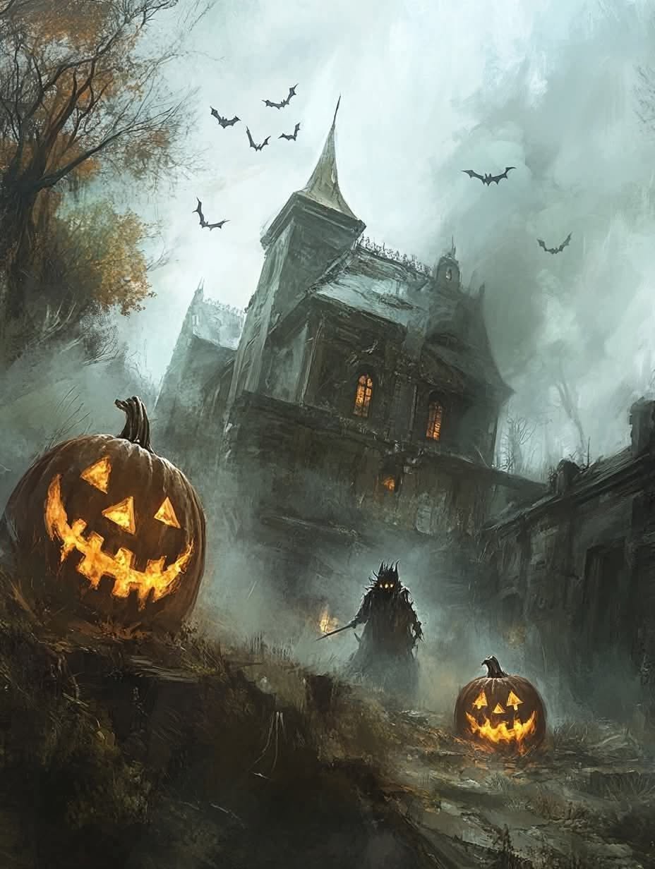 Scary Halloween Aesthetic Design 4