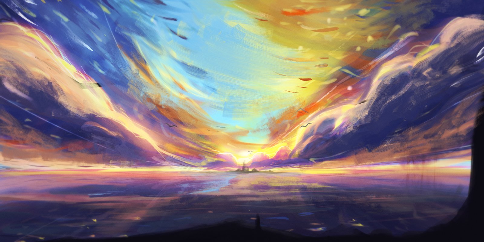 Modern Abstract Art Background