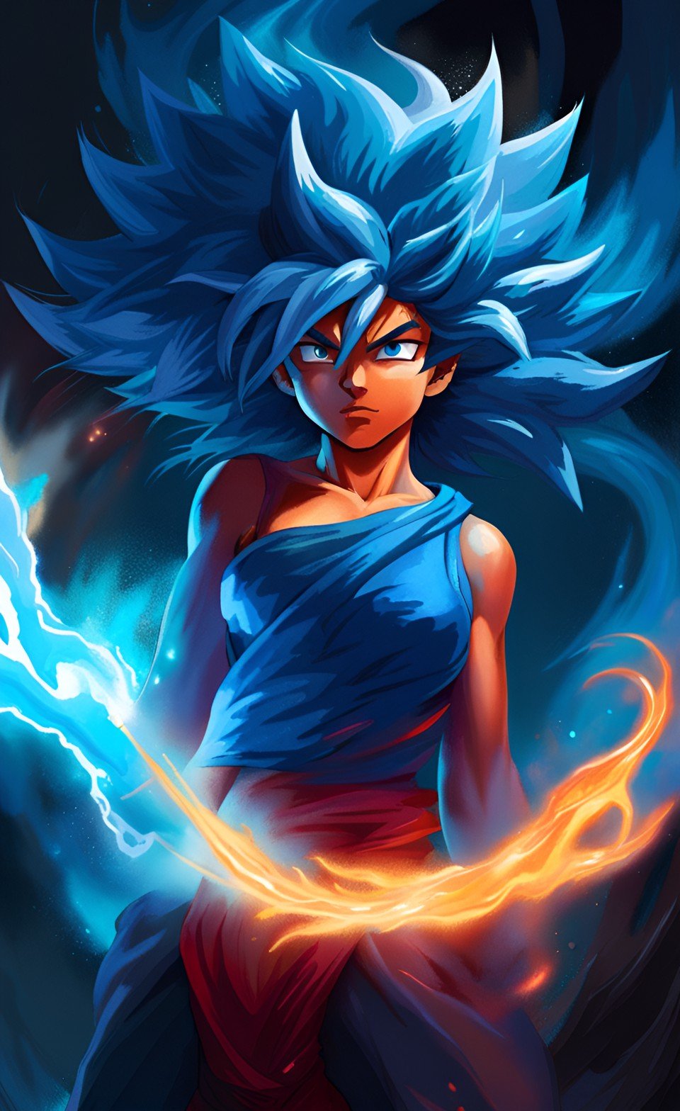 Manga Art Phone Wallpaper Design