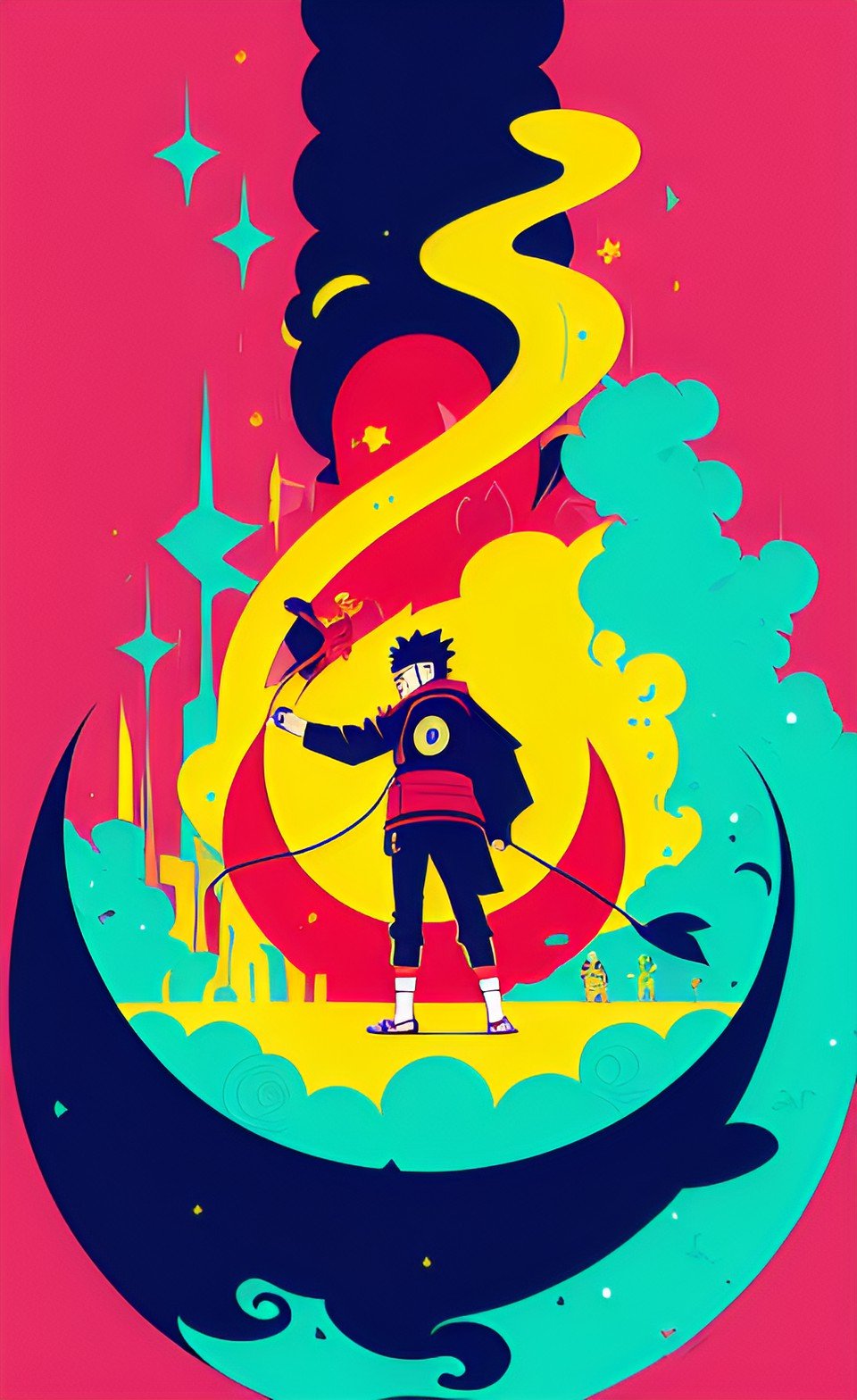 Manga Art Phone Wallpaper Design 23