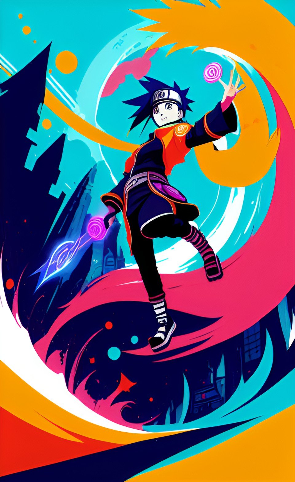 Manga Art Phone Wallpaper Design 23