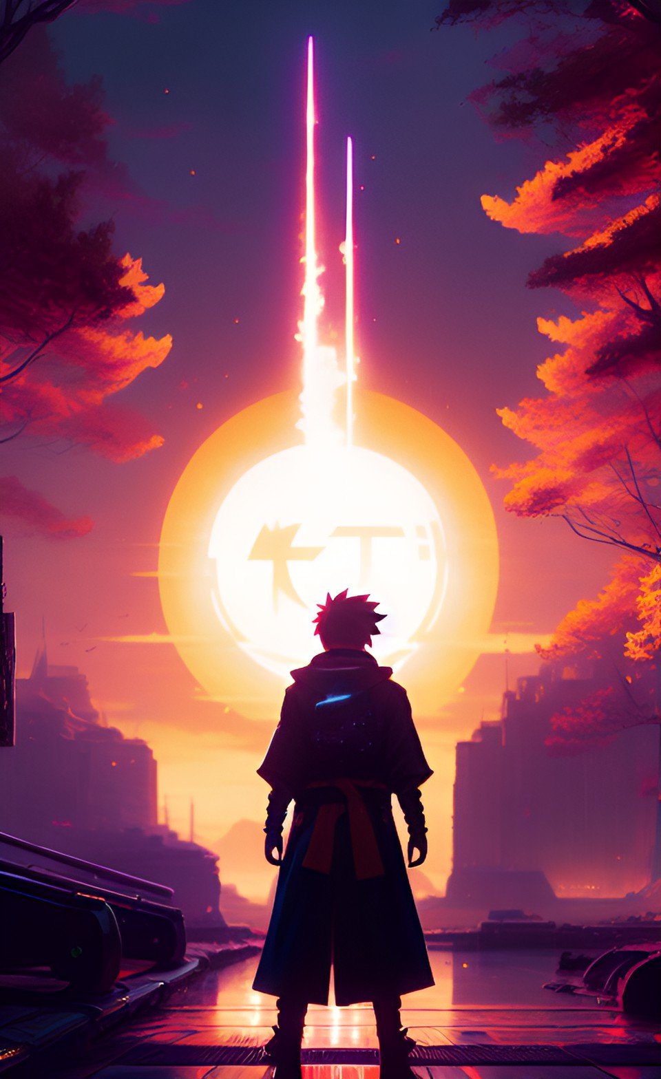 Manga Art Phone Wallpaper Design 26