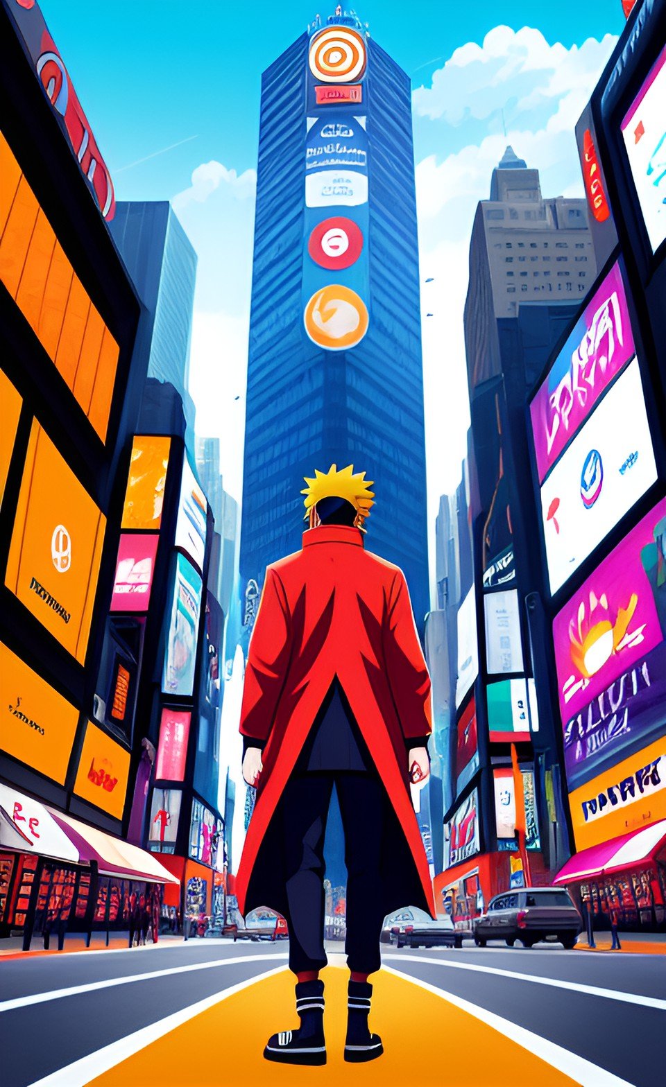 Minimalist Anime Art Background | Wallpaper