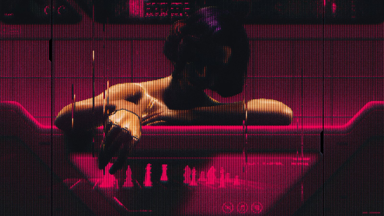 Obsessed With This Neon Wallpaper