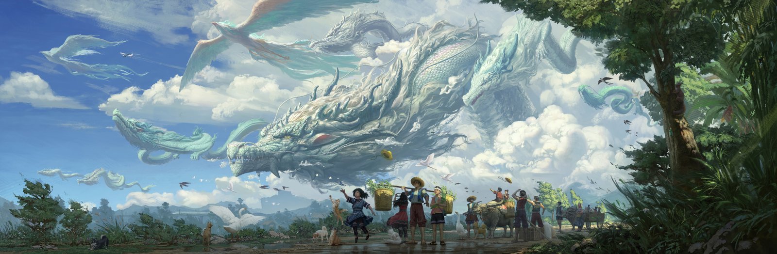 Magical Fantasy World Background